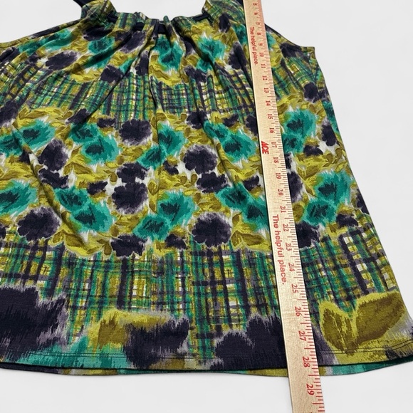 Anthropologie Deletta Tunic Top Women’s Medium Multicolor Floral Silk Straps - Picture 9 of 11